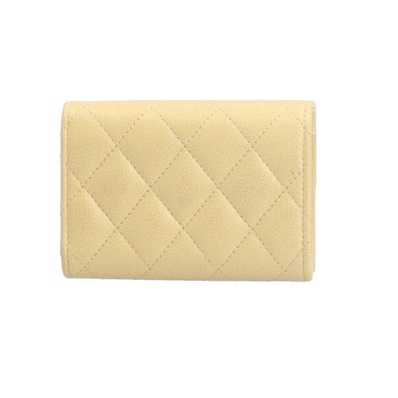 CHANEL Authentic Yellow Leather Wallet - Picture 2 of 9